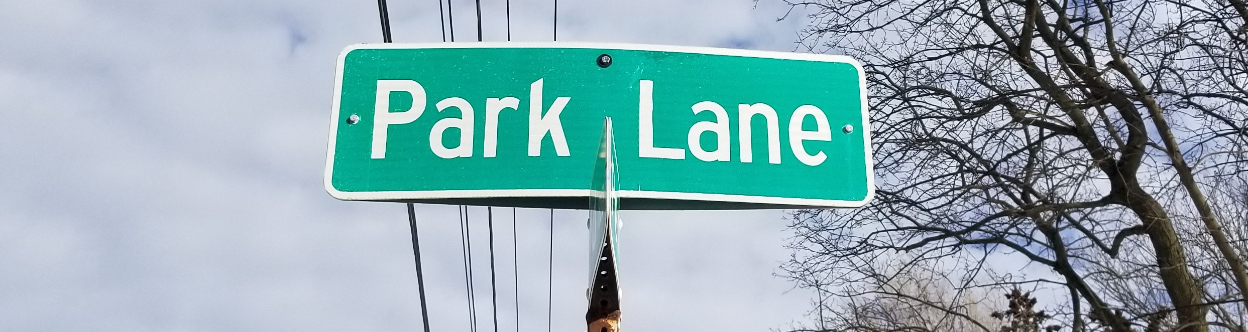 park land sign